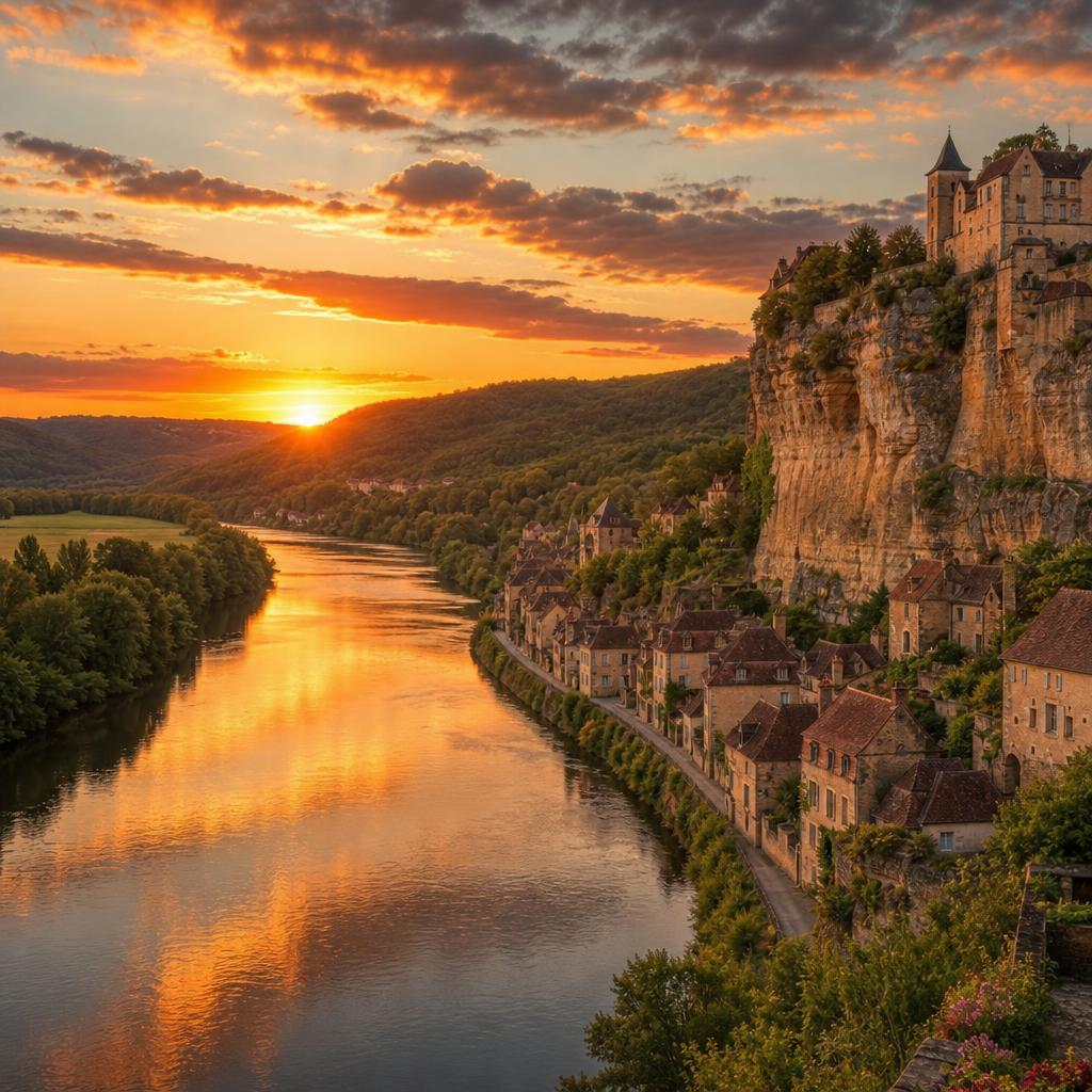 Vue aérienne de Gaia Ecolodge près de Bergerac en Dordogne