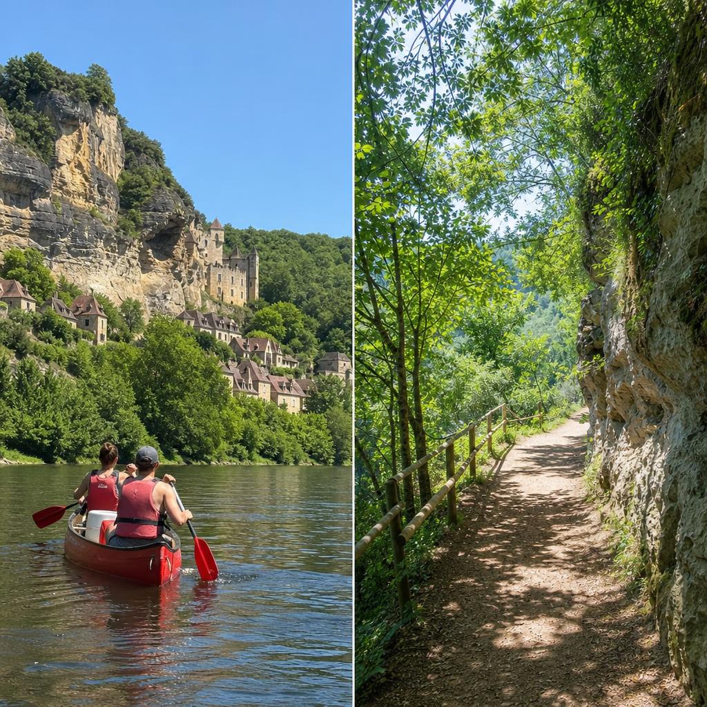 canoë sur la Dordogne et sentier nature